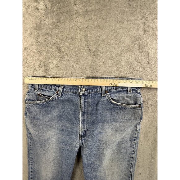 Vintage Levis 517 Jeans Mens 40x30 Blue Orange Tab Made in USA Straight Leg 90s - Picture 5 of 16